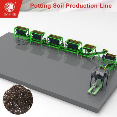 Coconut Coir Potting Soil Mix Growing Media Production Line