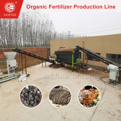 Комплексное оборудование производственной линии удобрений для компостирования муниципальных отходов